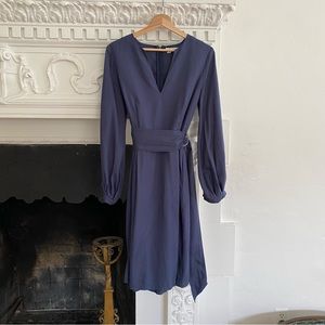 Avec Les Filles Blue Belted Dress